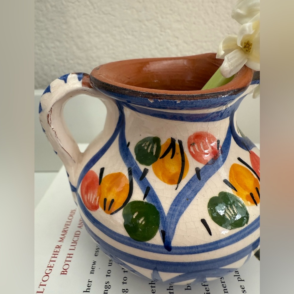 Hand Crafted Multicolor Small Ceramic Creamer - Picture 5 of 9